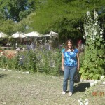 Kristal at Farm at South Mountain walking around after we ate.